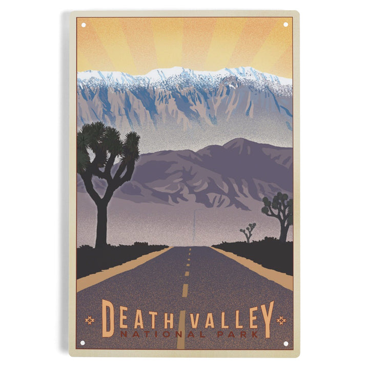 Death Valley National Park, California, Lithograph, Metal Signs Metal Lantern Press 