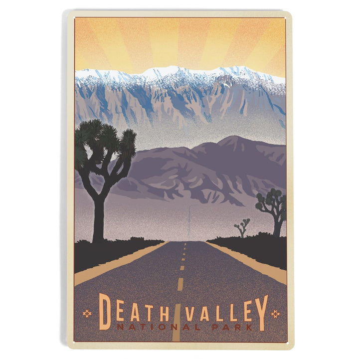 Death Valley National Park, California, Lithograph, Metal Signs Metal Lantern Press 