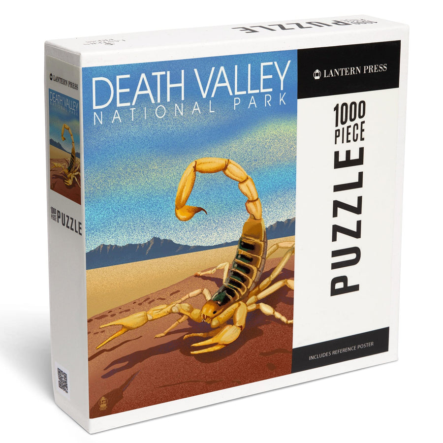 Death Valley National Park, California, Lithograph, Scorpion, Jigsaw Puzzle Puzzle Lantern Press 