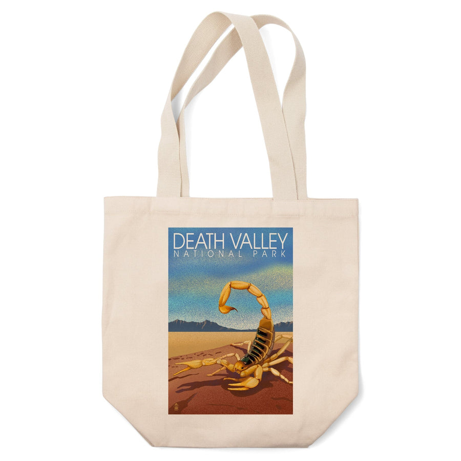 Death Valley National Park, California, Lithograph, Scorpion, Lantern Press Artwork, Tote Bag Totes Lantern Press 