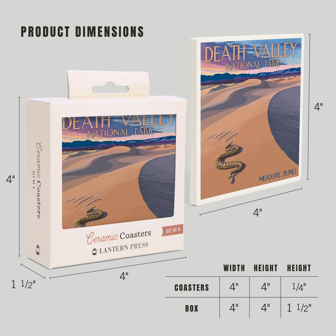 Death Valley National Park, California, Mesquite Dunes, Coasters Coasters Lantern Press 