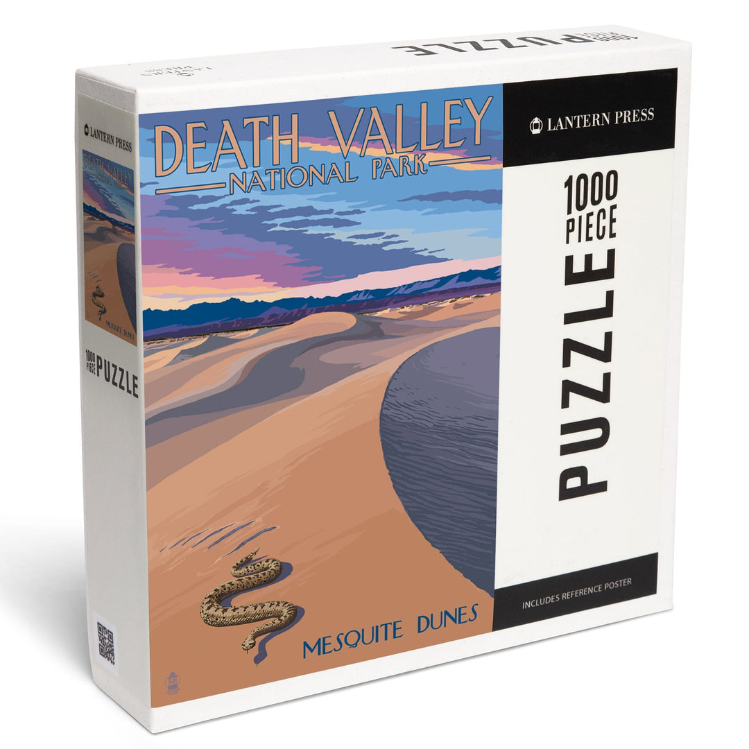 Death Valley National Park, California, Mesquite Dunes, Jigsaw Puzzle Puzzle Lantern Press 