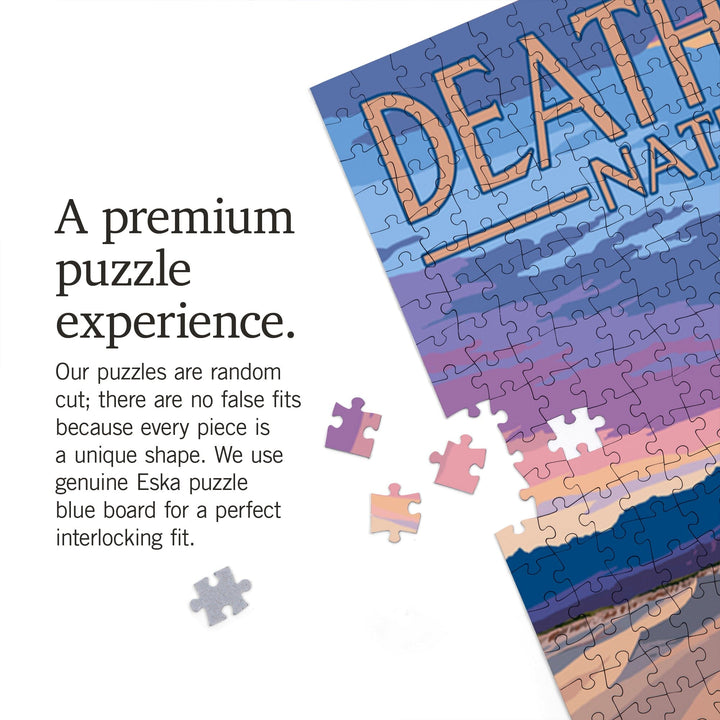 Death Valley National Park, California, Mesquite Dunes, Jigsaw Puzzle Puzzle Lantern Press 