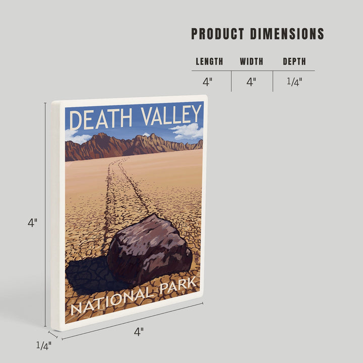 Death Valley National Park, California, Moving Rocks, Coasters Coasters Lantern Press 