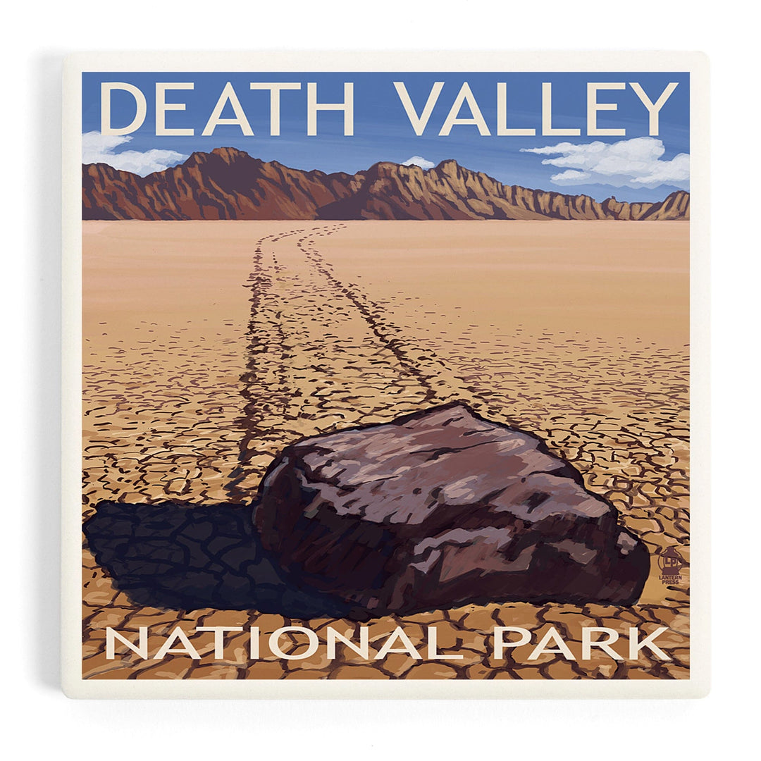 Death Valley National Park, California, Moving Rocks, Coasters Coasters Lantern Press 