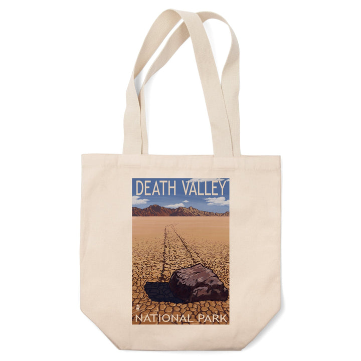 Death Valley National Park, California, Moving Rocks, Lantern Press Artwork, Tote Bag Totes Lantern Press 