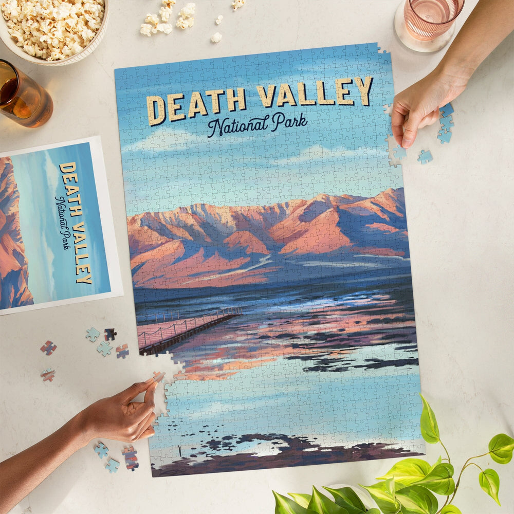 Death Valley National Park, California, Oil Painting, Jigsaw Puzzle Puzzle Lantern Press 