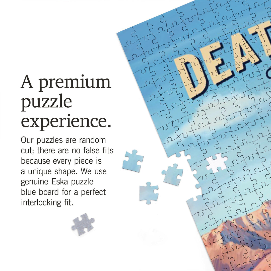 Death Valley National Park, California, Oil Painting, Jigsaw Puzzle Puzzle Lantern Press 