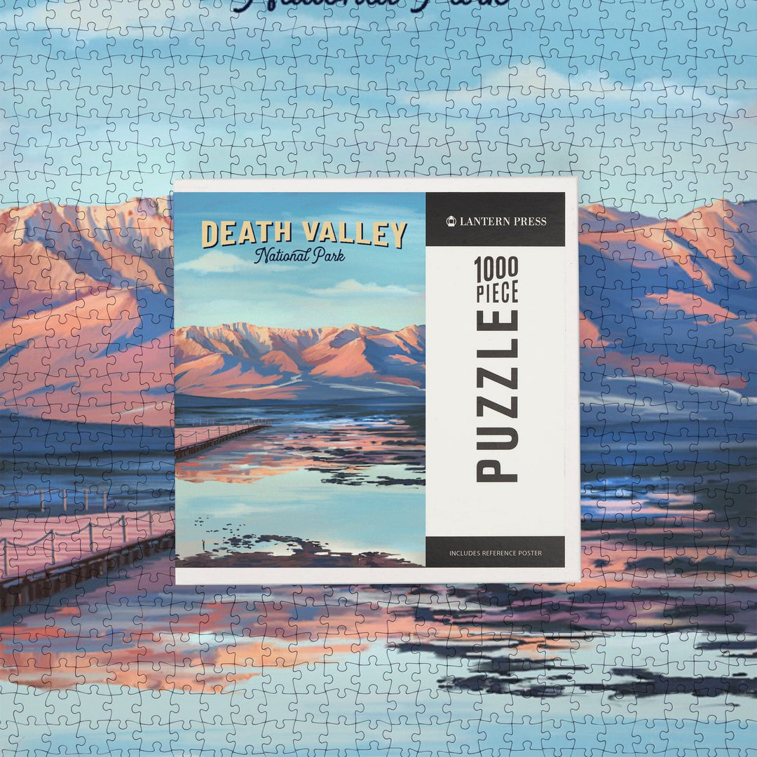 Death Valley National Park, California, Oil Painting, Jigsaw Puzzle Puzzle Lantern Press 
