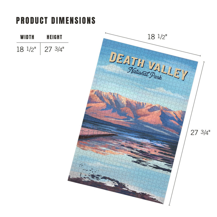 Death Valley National Park, California, Oil Painting, Jigsaw Puzzle Puzzle Lantern Press 