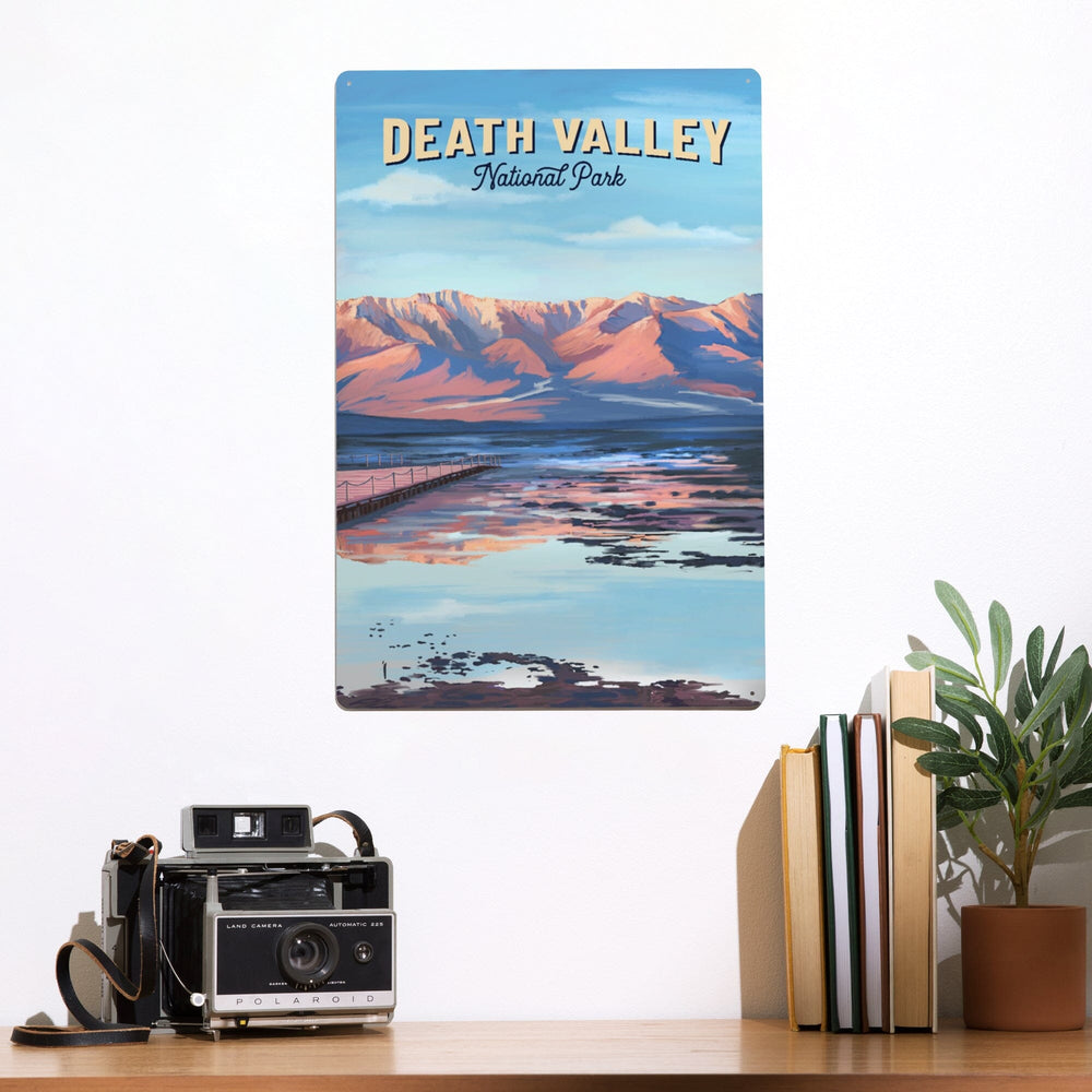 Death Valley National Park, California, Oil Painting, Metal Signs Metal Lantern Press 