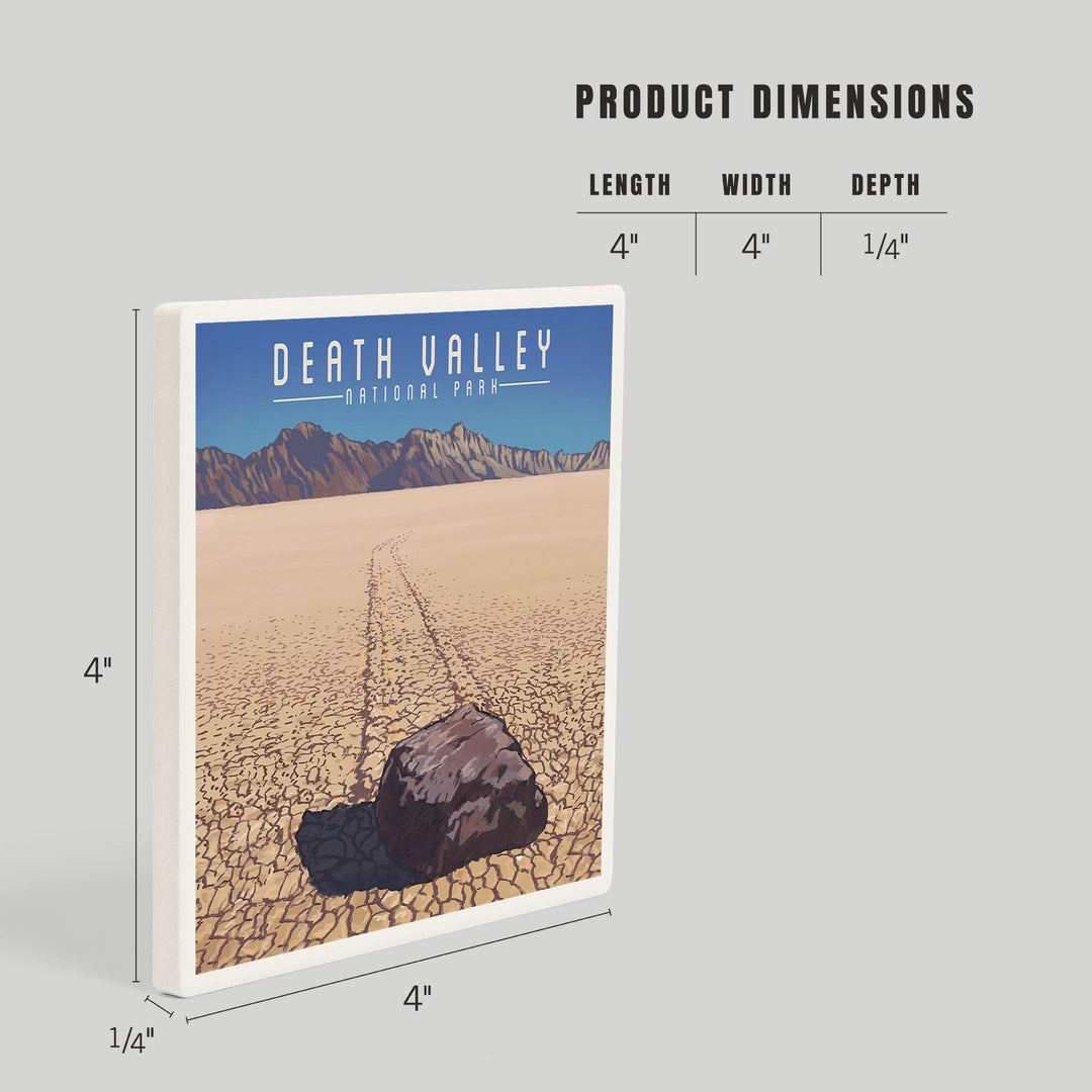 Death Valley National Park, California, Racetrack Playa, Coasters Coasters Lantern Press 