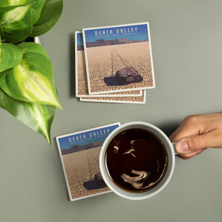 Death Valley National Park, California, Racetrack Playa, Coasters Coasters Lantern Press 