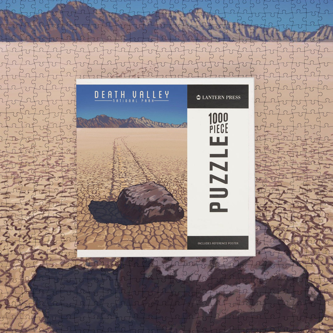 Death Valley National Park, California, Racetrack Playa, Jigsaw Puzzle Puzzle Lantern Press 