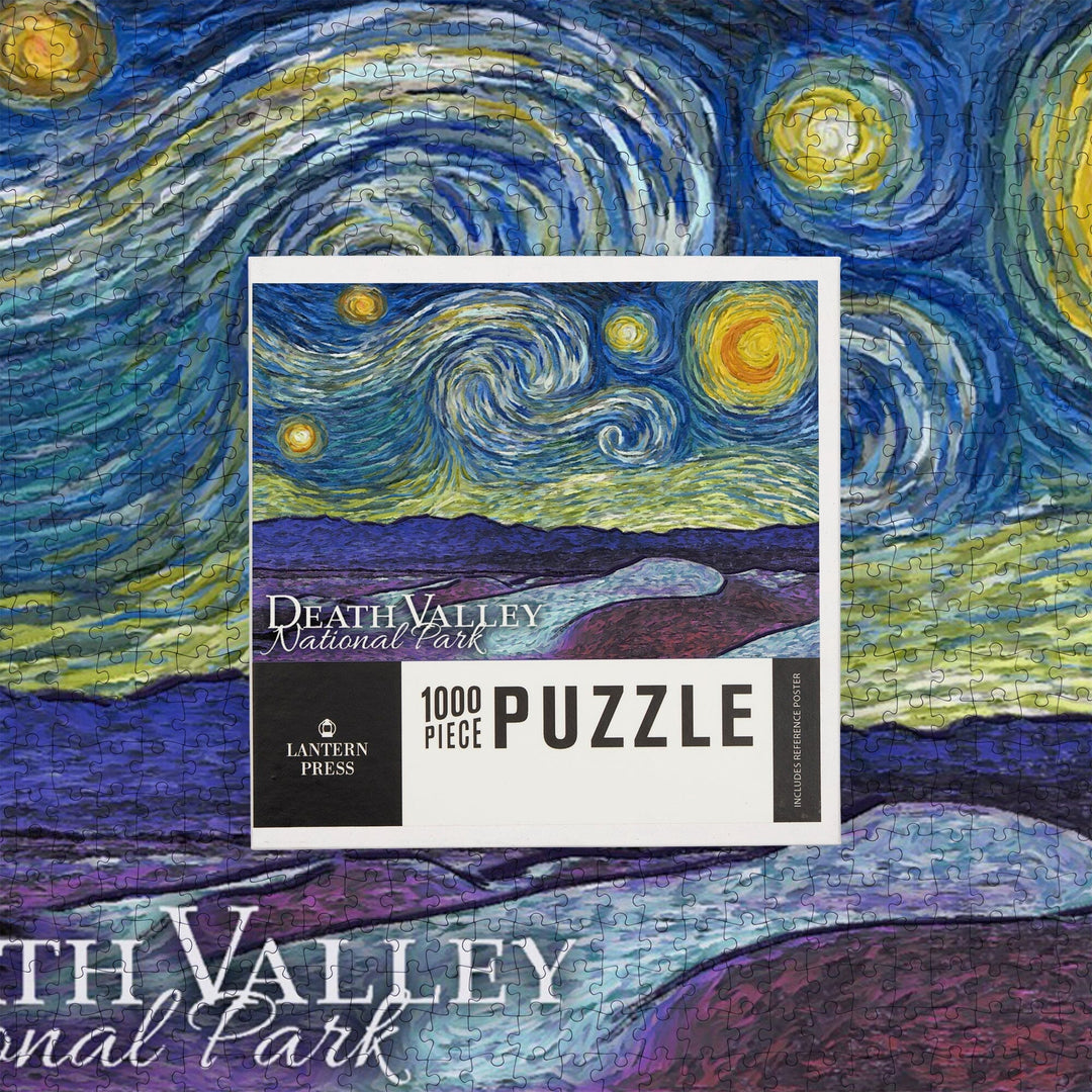 Death Valley National Park, California, Starry Night, Jigsaw Puzzle Puzzle Lantern Press 