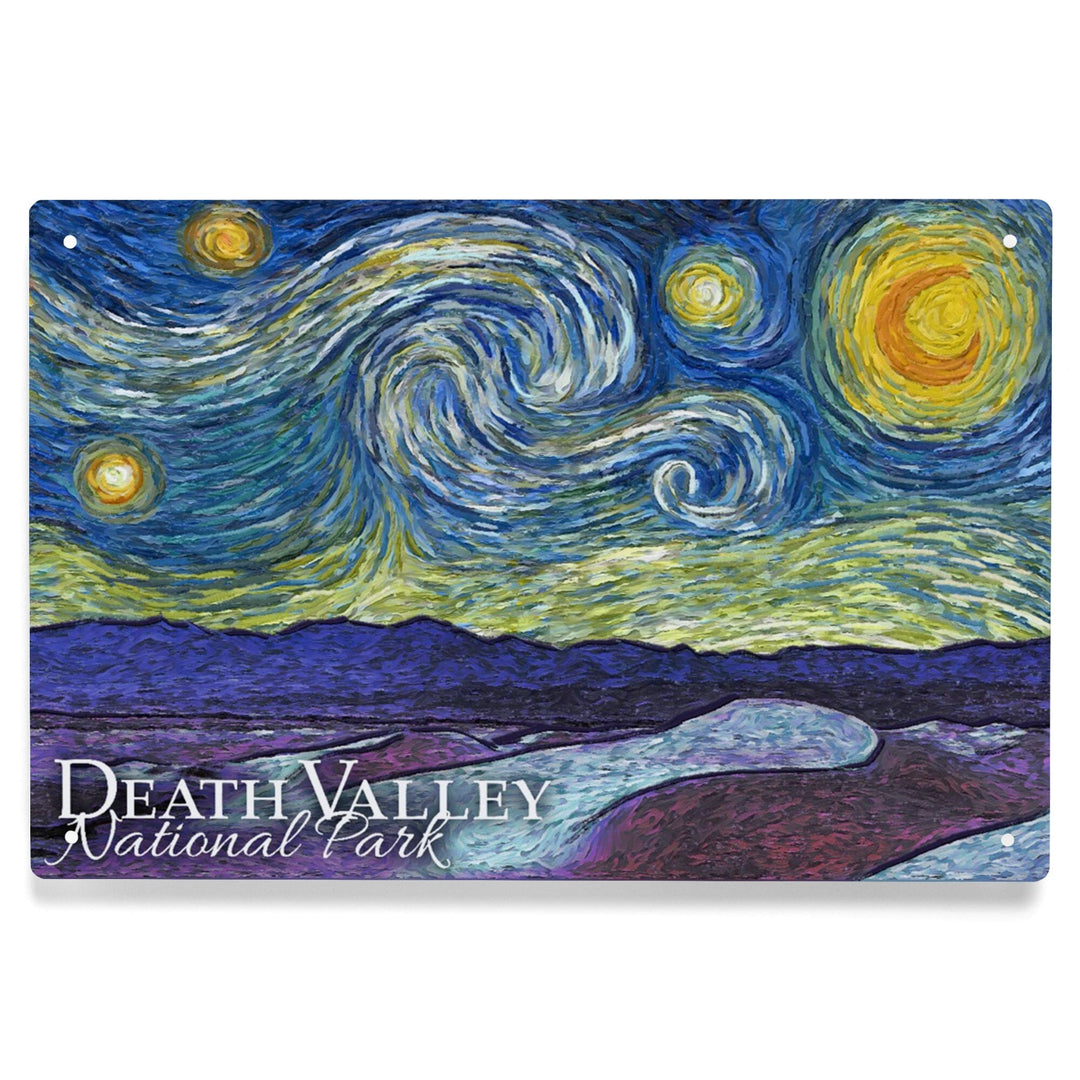 Death Valley National Park, California, Starry Night Metal Lantern Press 