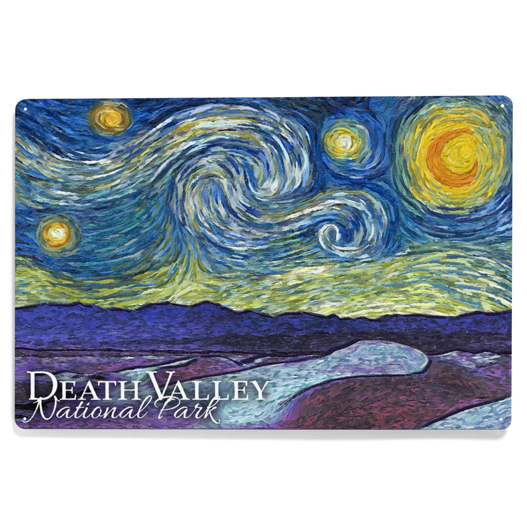 Death Valley National Park, California, Starry Night Metal Lantern Press 