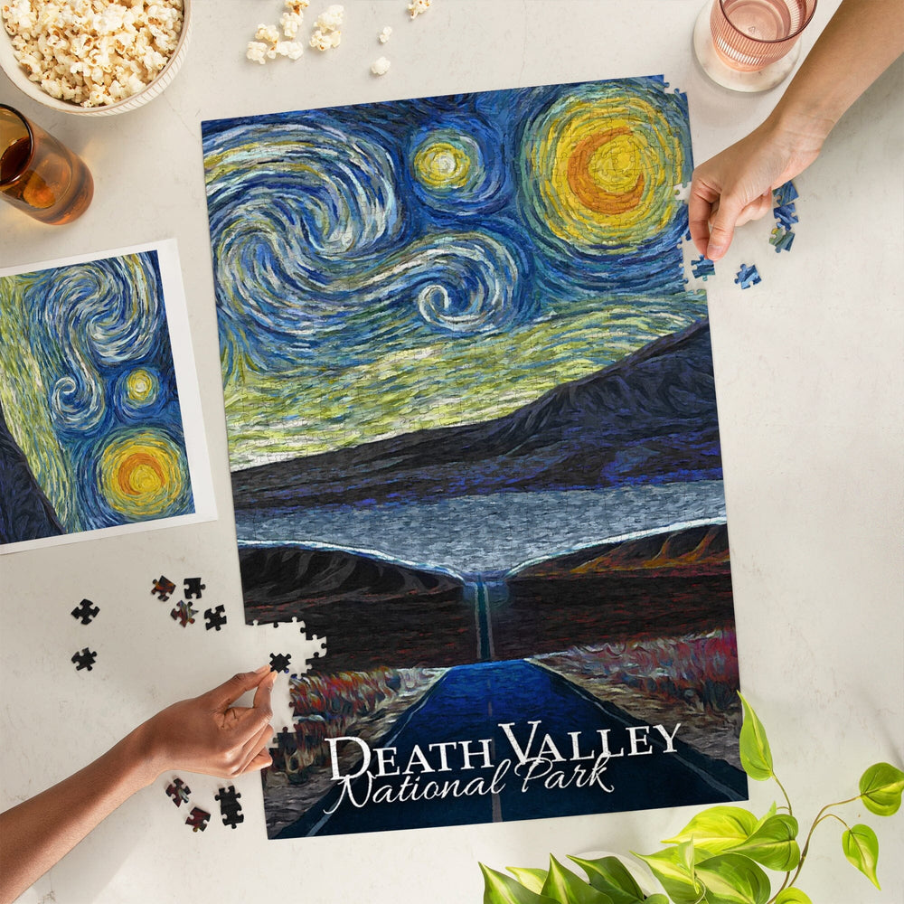 Death Valley National Park, California, Starry Night National Park Series, Jigsaw Puzzle Puzzle Lantern Press 