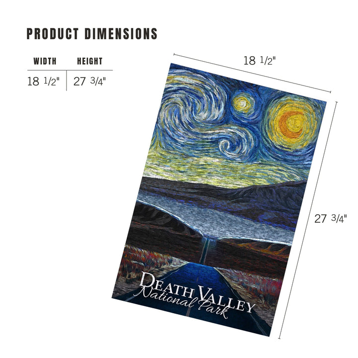 Death Valley National Park, California, Starry Night National Park Series, Jigsaw Puzzle Puzzle Lantern Press 