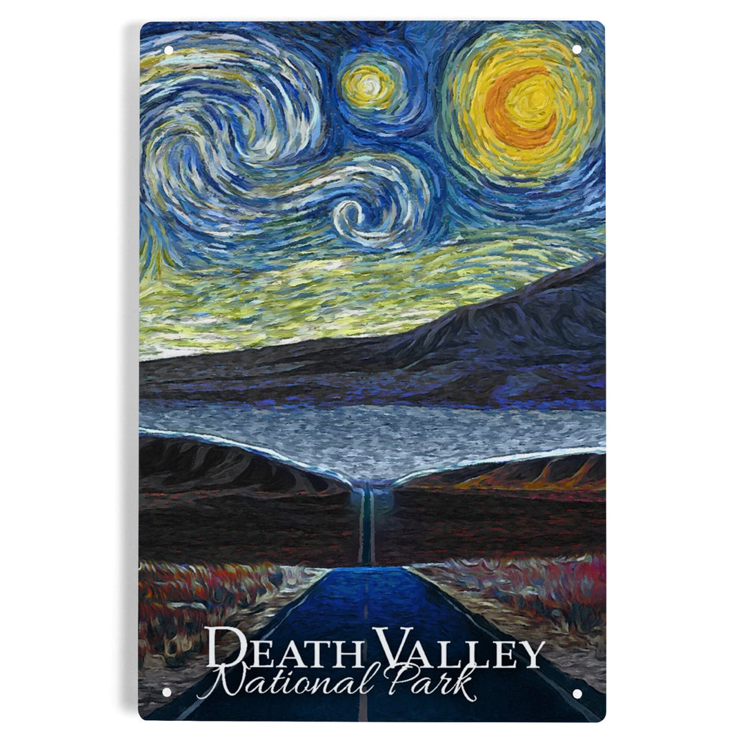 Death Valley National Park, California, Starry Night National Park Series Metal Lantern Press 