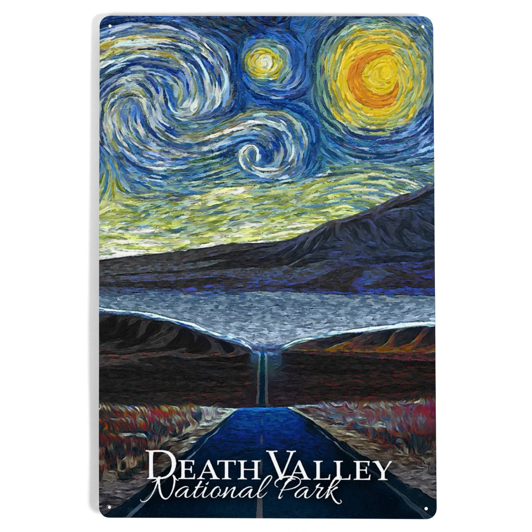 Death Valley National Park, California, Starry Night National Park Series Metal Lantern Press 