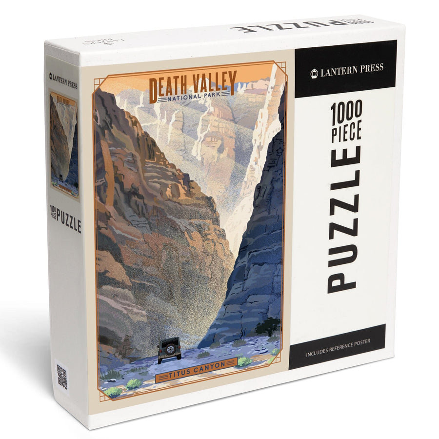 Death Valley National Park, California, Titus Canyon, Lithograph National Park Series, Jigsaw Puzzle Puzzle Lantern Press 