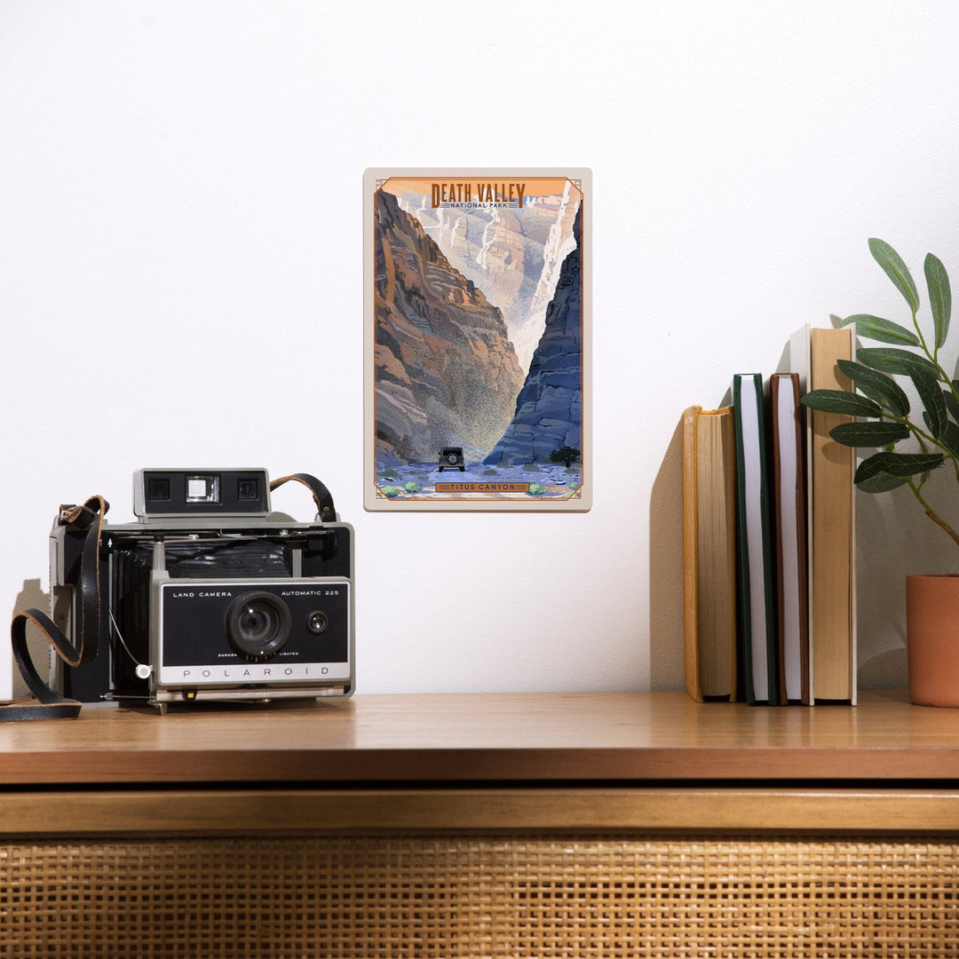 Death Valley National Park, California, Titus Canyon, Lithograph National Park Series, Metal Signs Metal Lantern Press 