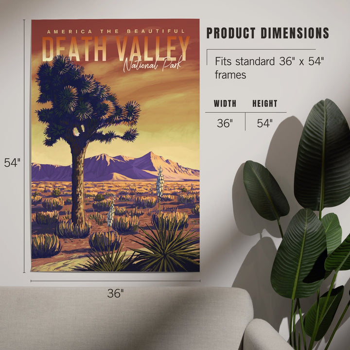 Death Valley National Park, Joshua Tree, Painterly Series, Art & Giclee Prints Art Lantern Press 