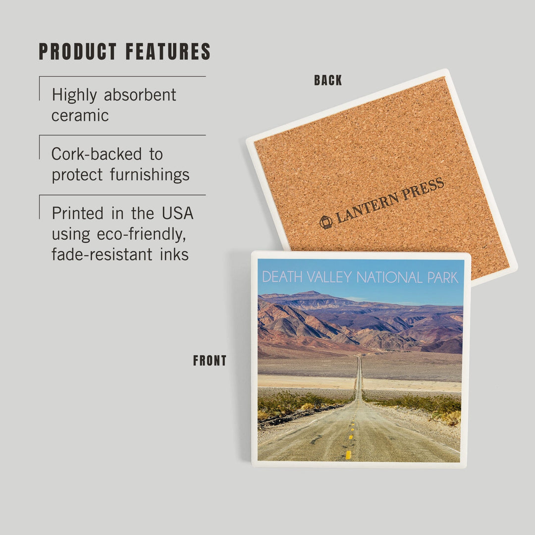 Death Valley National Park, Road, Coasters Coasters Lantern Press 