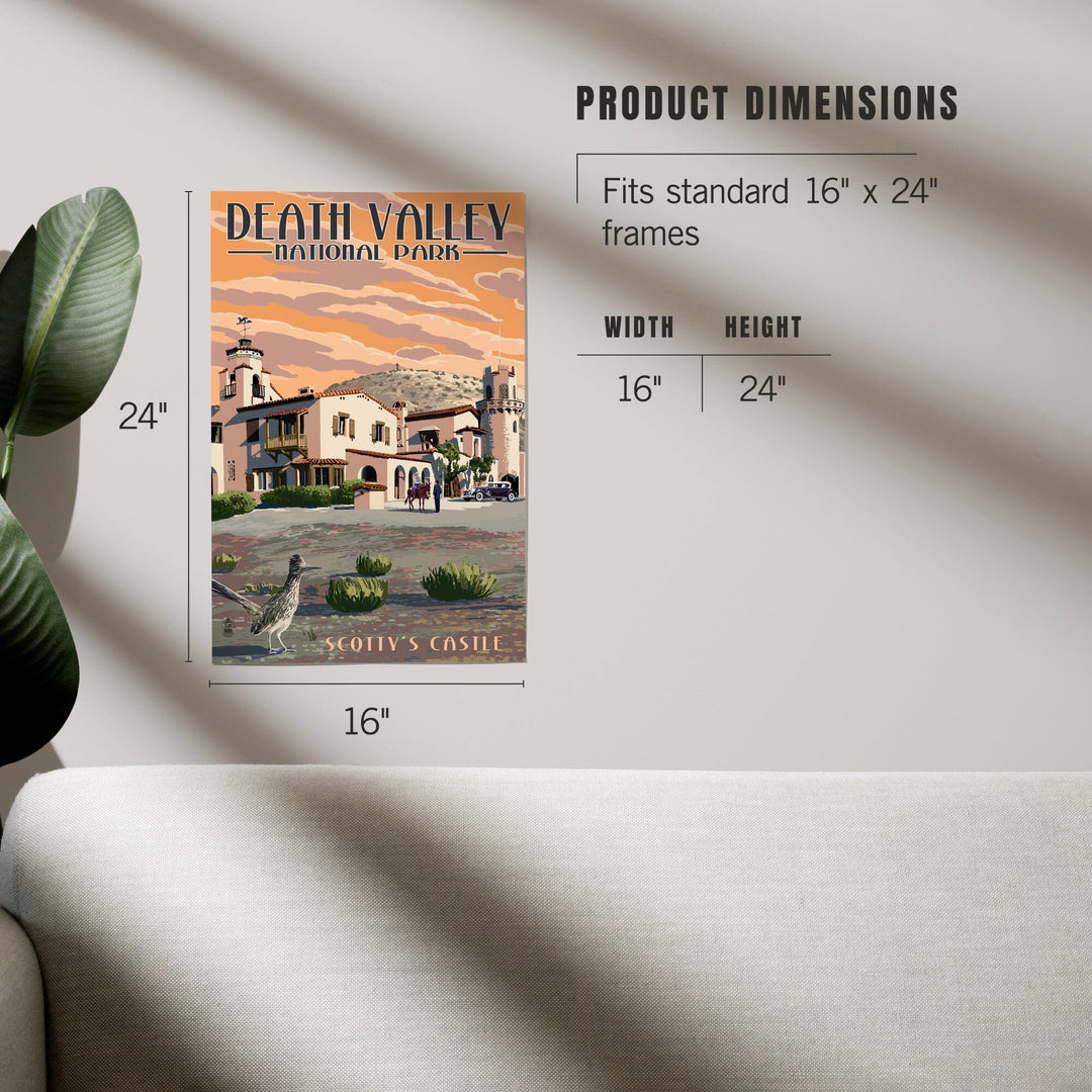 Death Valley National Park, Scotty's Castle, Painterly Series, Art & Giclee Prints Art Lantern Press 