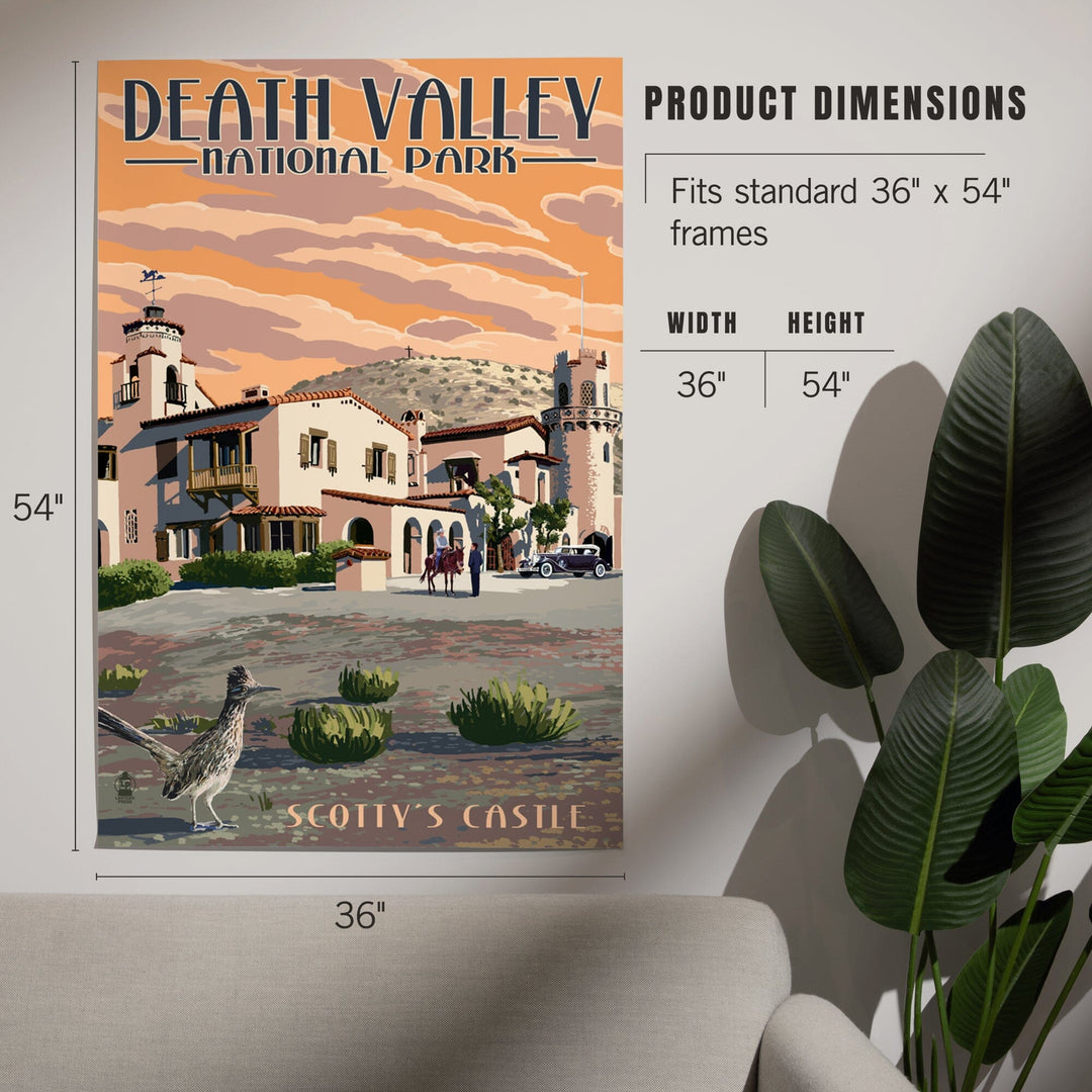 Death Valley National Park, Scotty's Castle, Painterly Series, Art & Giclee Prints Art Lantern Press 