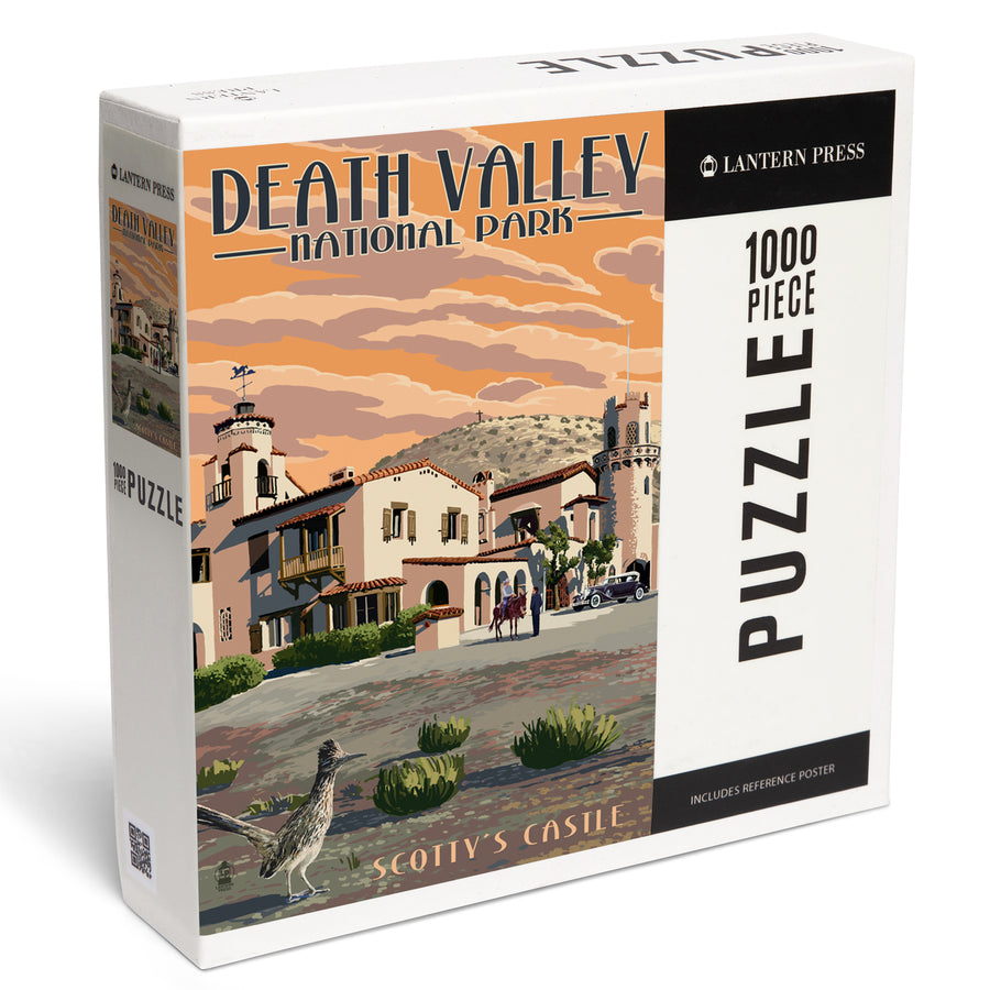 Death Valley National Park, Scotty's Castle, Painterly Series, Jigsaw Puzzle Puzzle Lantern Press 