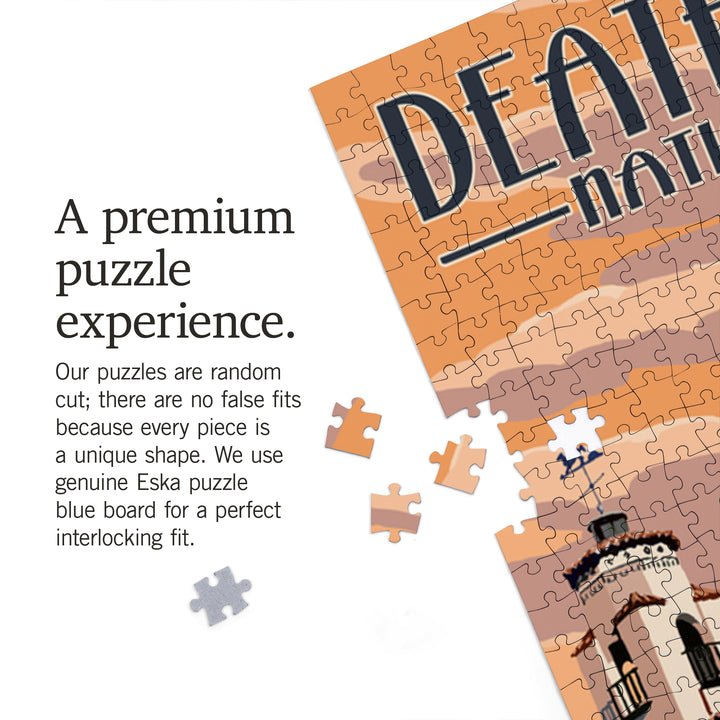 Death Valley National Park, Scotty's Castle, Painterly Series, Jigsaw Puzzle Puzzle Lantern Press 