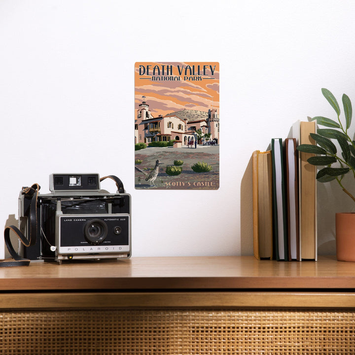 Death Valley National Park, Scotty's Castle, Painterly Series, Metal Signs Metal Lantern Press 