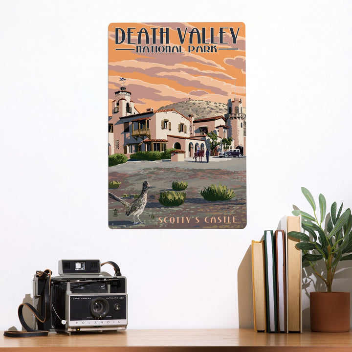 Death Valley National Park, Scotty's Castle, Painterly Series, Metal Signs Metal Lantern Press 
