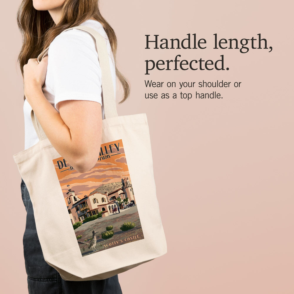 Death Valley National Park, Scotty's Castle, Painterly Series, Tote Bag Totes Lantern Press 