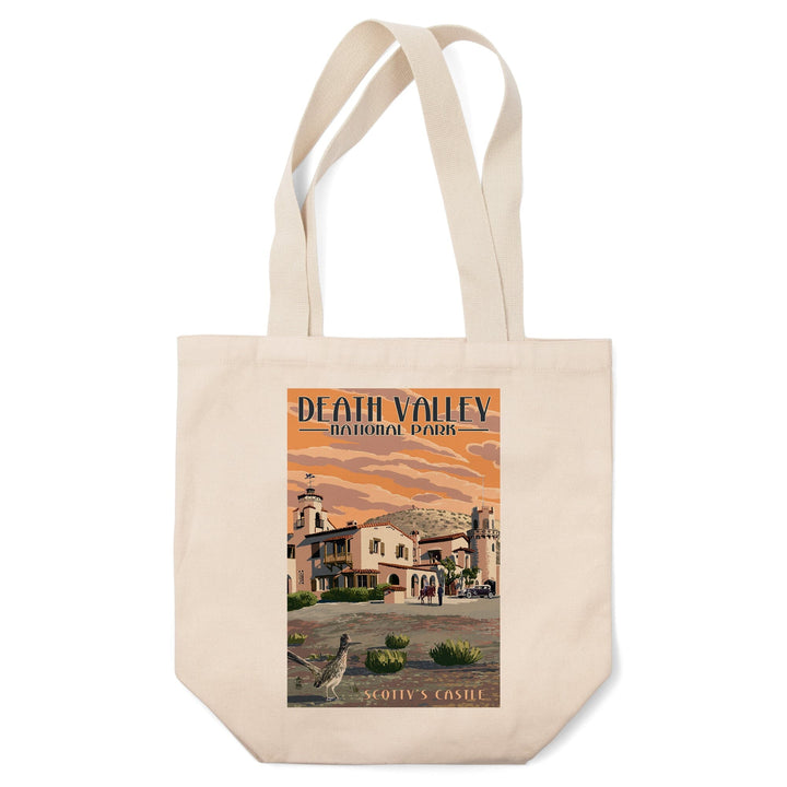 Death Valley National Park, Scotty's Castle, Painterly Series, Tote Bag Totes Lantern Press 