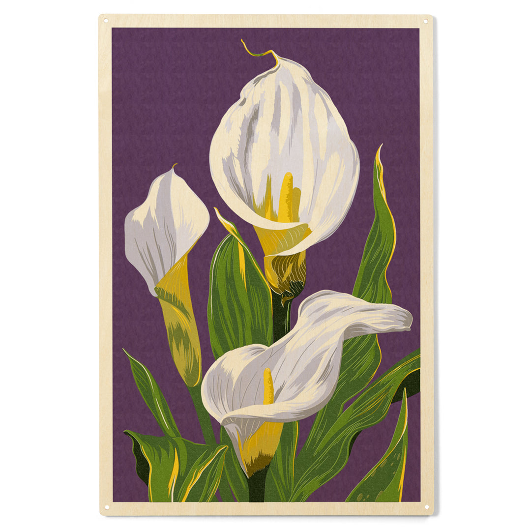 Calla Lily, Letterpress, Wood Sign and Postcards