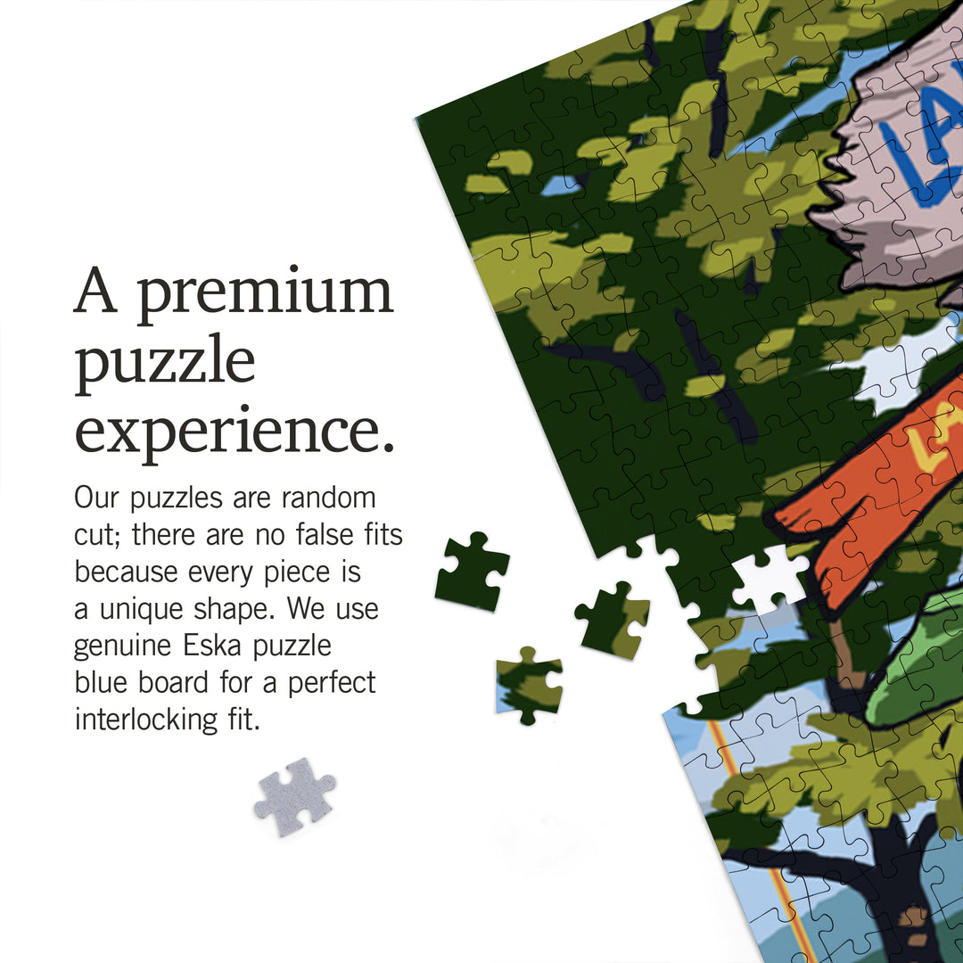 Lakes Region, New Hampshire, Destinations Sign, Jigsaw Puzzle