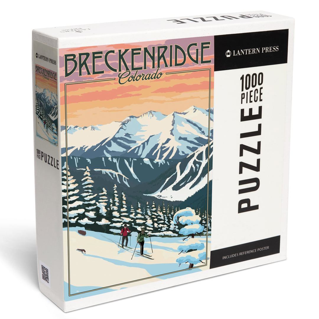 Breckenridge, Colorado, Winter Skiers, Jigsaw Puzzle