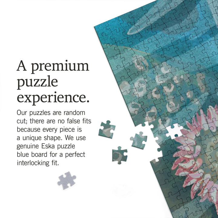Delaware, Painterly, Tiny World Huge Wonders, Starfish and Shells, Jigsaw Puzzle Puzzle Lantern Press 