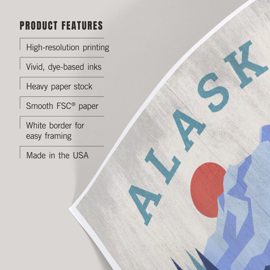 Denali National Park, Alaska, Art & Giclee Prints Art Lantern Press 