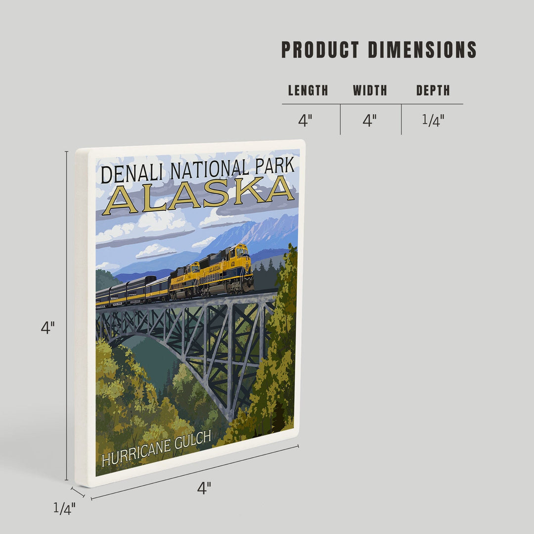 Denali National Park, Alaska, Hurricane Gulch, Coasters Coasters Lantern Press 