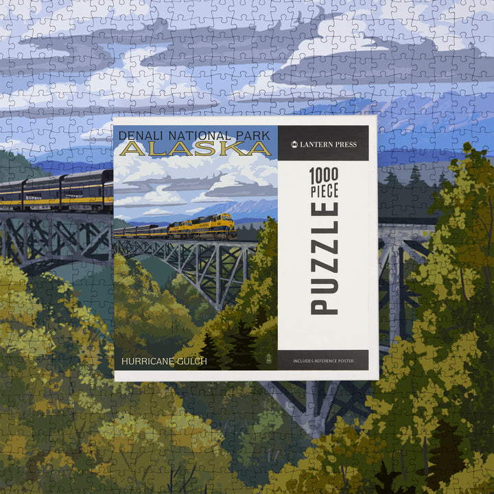 Denali National Park, Alaska, Hurricane Gulch, Jigsaw Puzzle Puzzle Lantern Press 