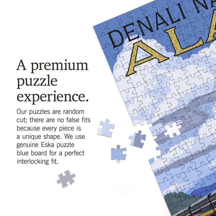 Denali National Park, Alaska, Hurricane Gulch, Jigsaw Puzzle Puzzle Lantern Press 