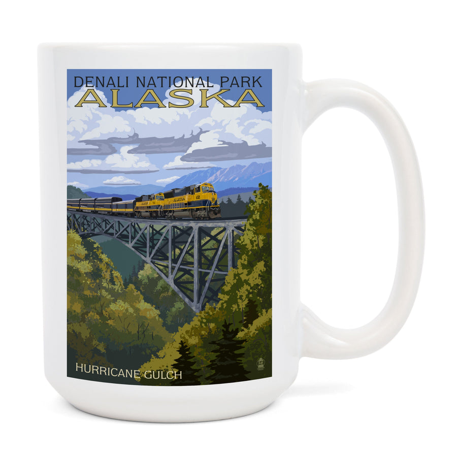 Denali National Park, Alaska, Hurricane Gulch, Lantern Press Artwork, Ceramic Mug Mugs Lantern Press 