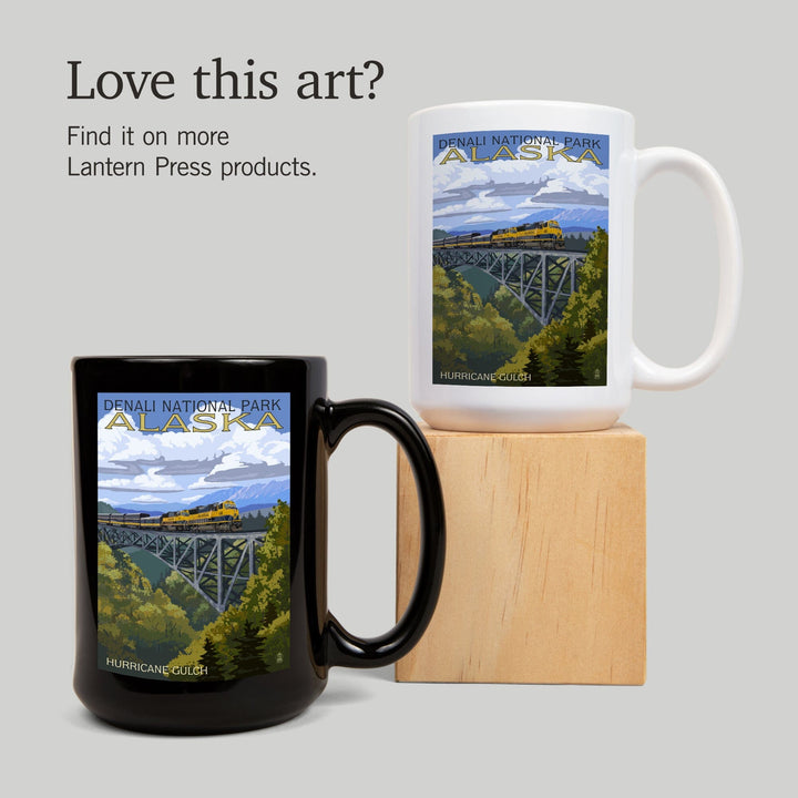 Denali National Park, Alaska, Hurricane Gulch, Lantern Press Artwork, Ceramic Mug Mugs Lantern Press 
