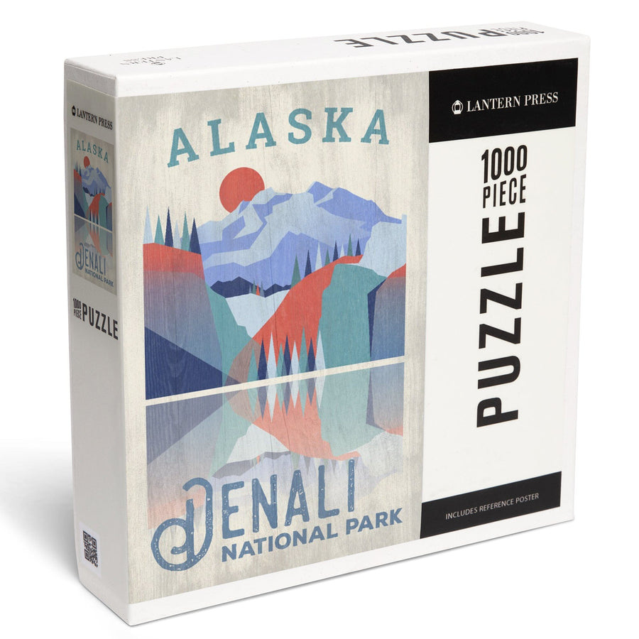 Denali National Park, Alaska, Jigsaw Puzzle Puzzle Lantern Press 