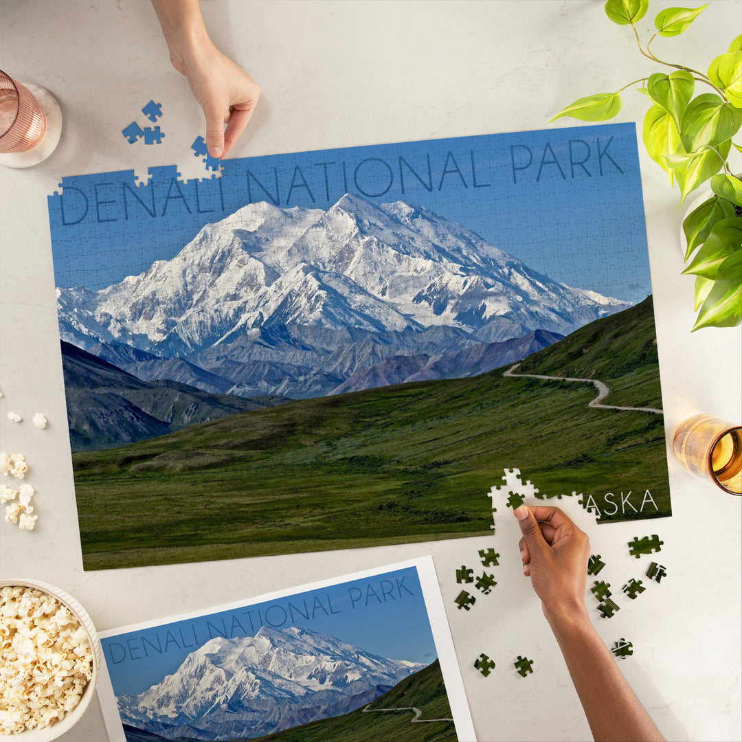 Denali National Park, Alaska, Mountain View, Jigsaw Puzzle Puzzle Lantern Press 