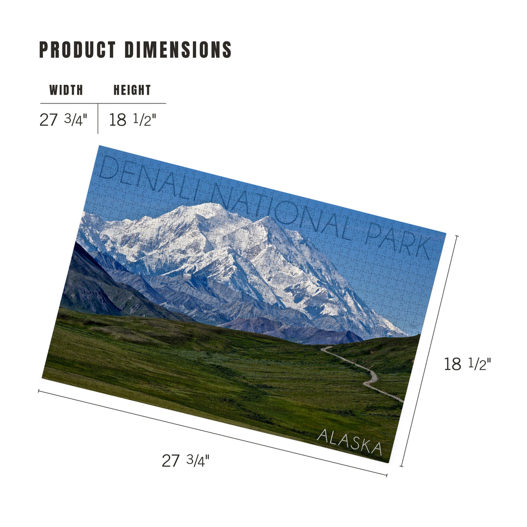 Denali National Park, Alaska, Mountain View, Jigsaw Puzzle Puzzle Lantern Press 